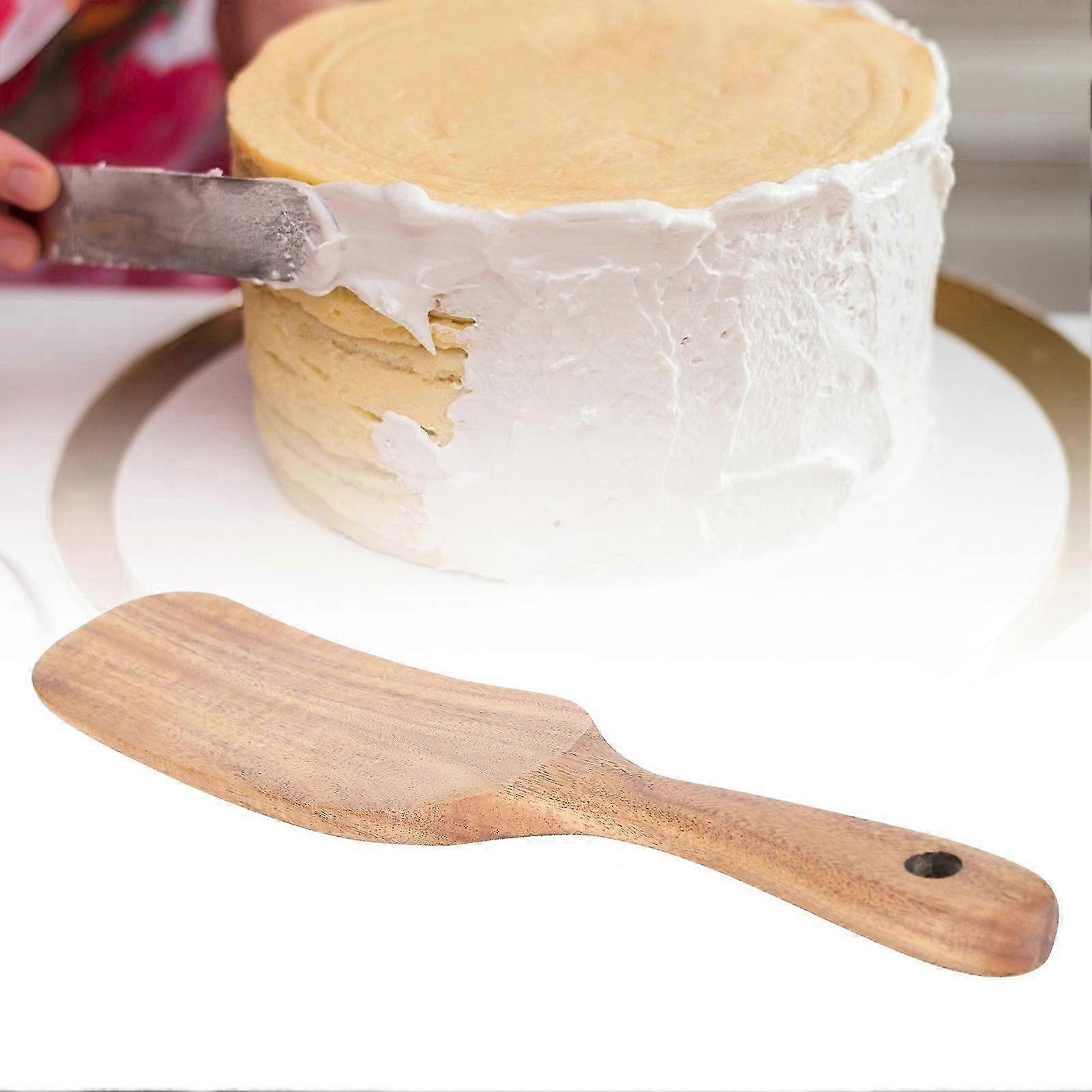 Wooden Cooking Spoons, Non-Stick Teak Spatula Heat Resistant Frying Shovel Cookware Utensils for Scooping, Spreading, Whisking Food[B] 2025