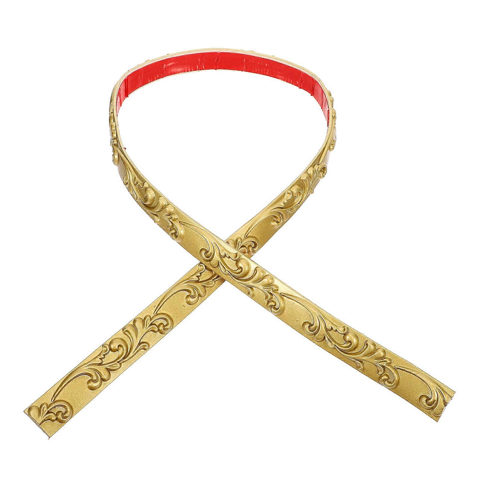 Flexible Peel And Stick Trim Molding Trim Corner Molding Trim Gap Beautification Golden 100.00X2.50X0.50Cm 1 Roll