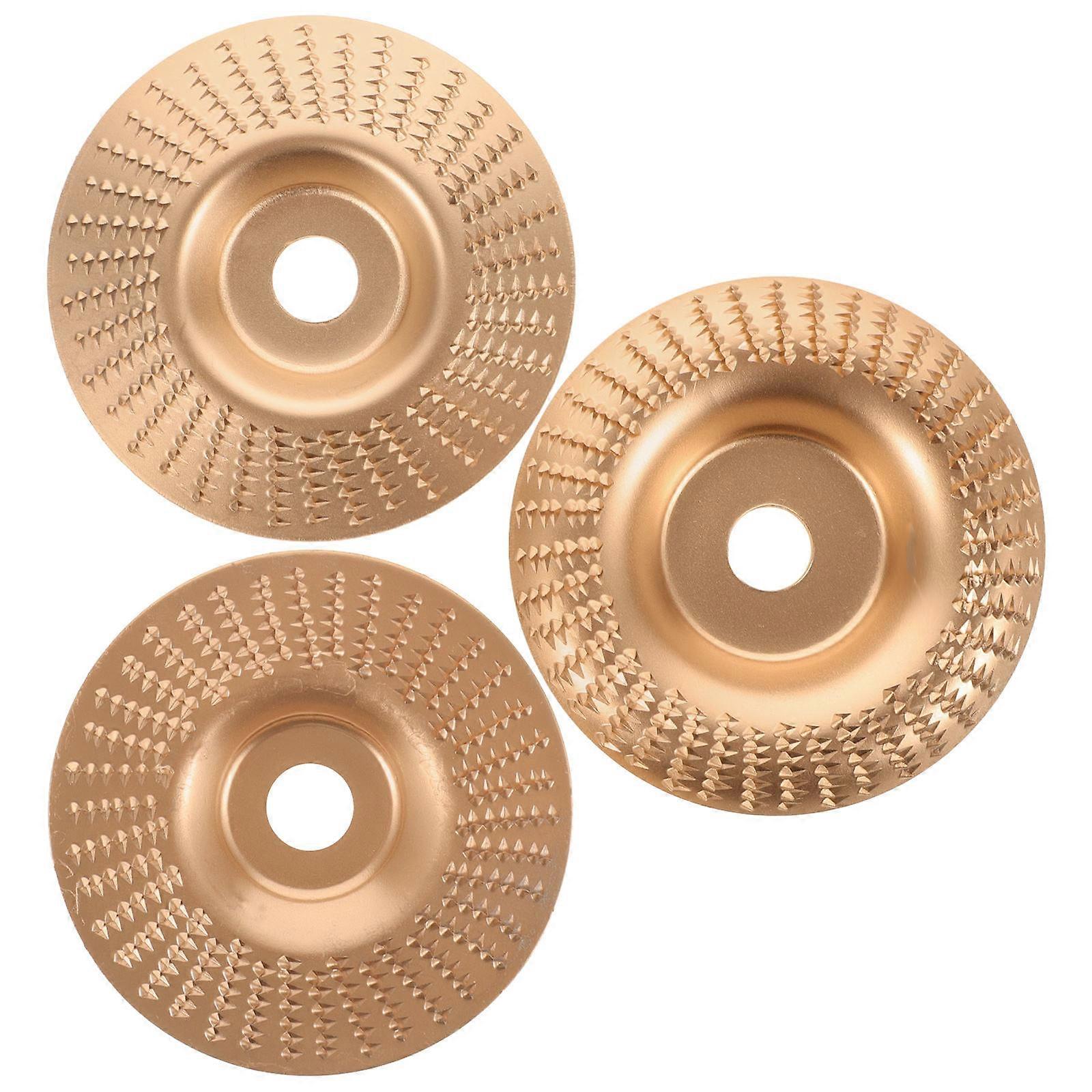 Grinding Disc Polishing Tool For Diy Projects Golden Color High Carbon Steel 10.50X10.50X1.00CM 3Pcs