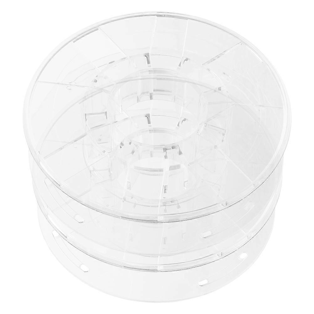 Transparent Plastic 3D Printing Filament Spool for Home Easy Management Compact Durable 2pcs