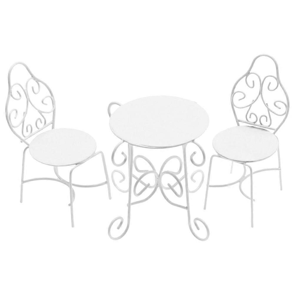 Miniature Seating Decor Dollhouse Living Room Furniture White 4.1×2×1.8in Fine Workmanship Pretend Set