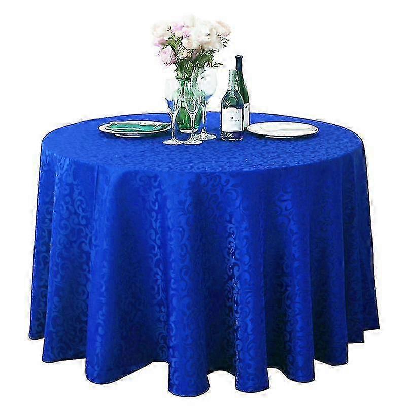 Polyester tablecloth for kitchen, tear resistant no fading washable round