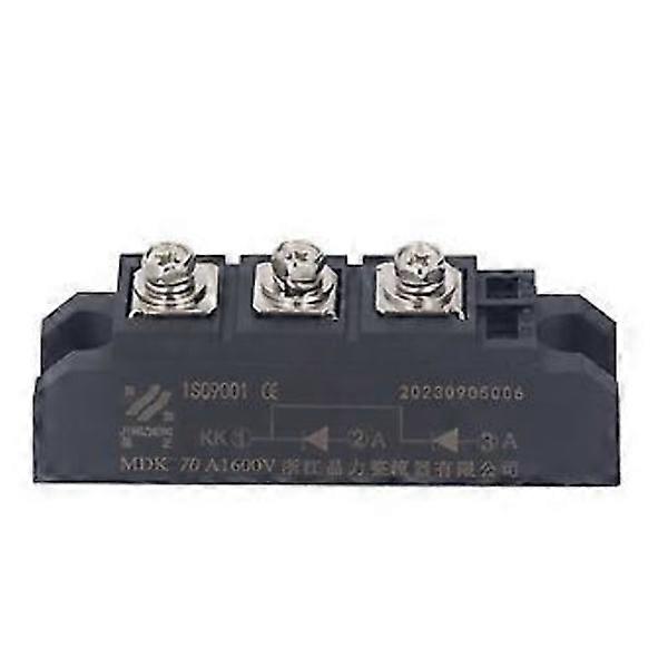 Bridge Rectifier 1600V 3 Terminal 2 in 1 Output Common Cathode Module Diode Bridge Rectifier MDK 70A