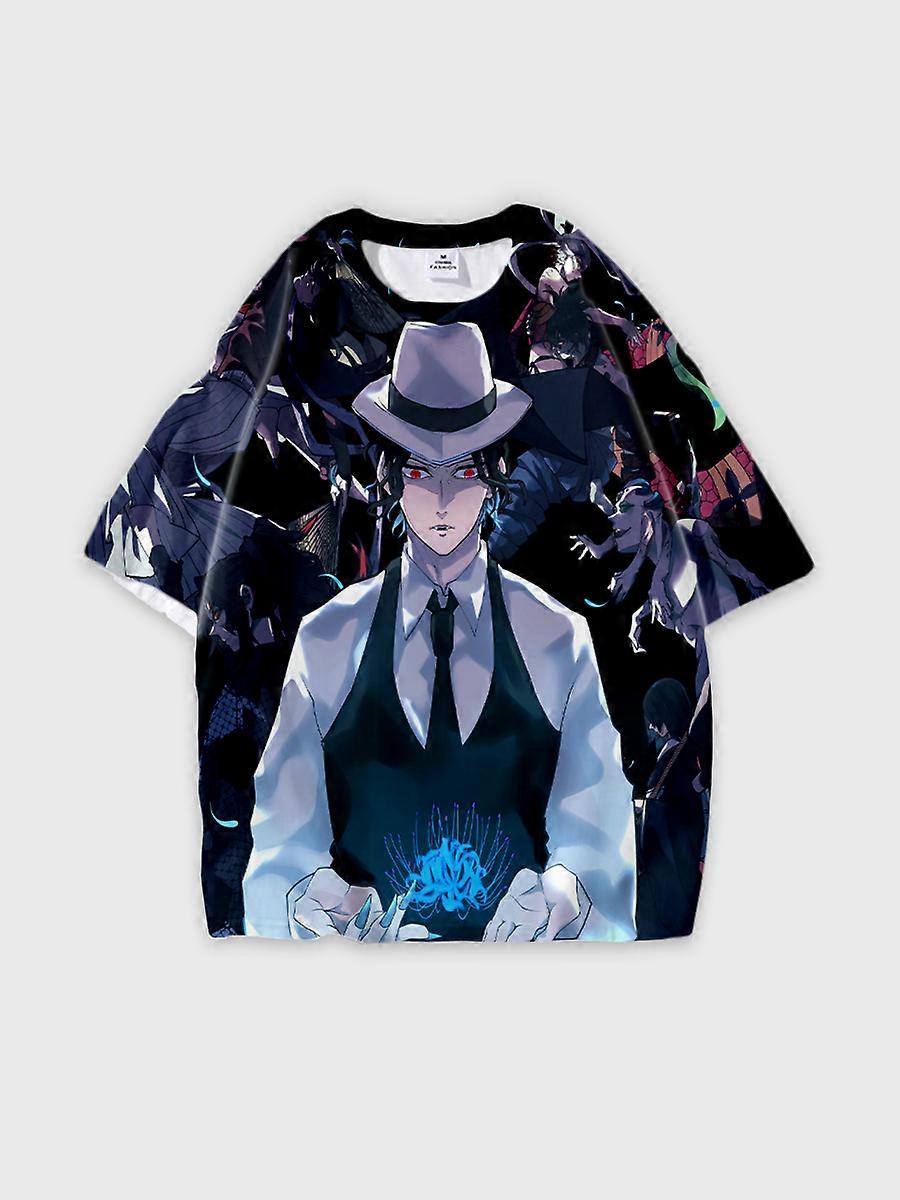 T-shirt round neck Character Pattern loose short sleeve P571