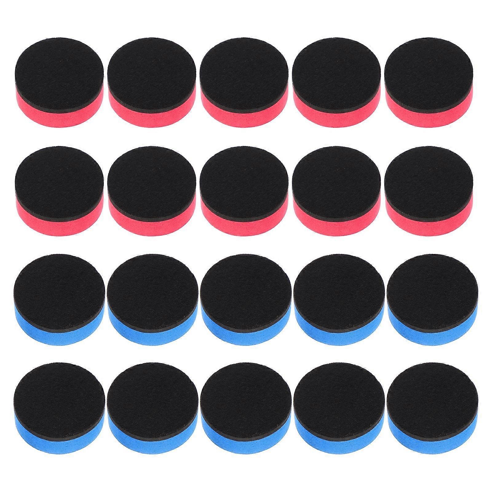 20Pcs Reusable Dry Erase Erasers Ideal For Managers Teachers Students Featuring Red Color And Square Shape