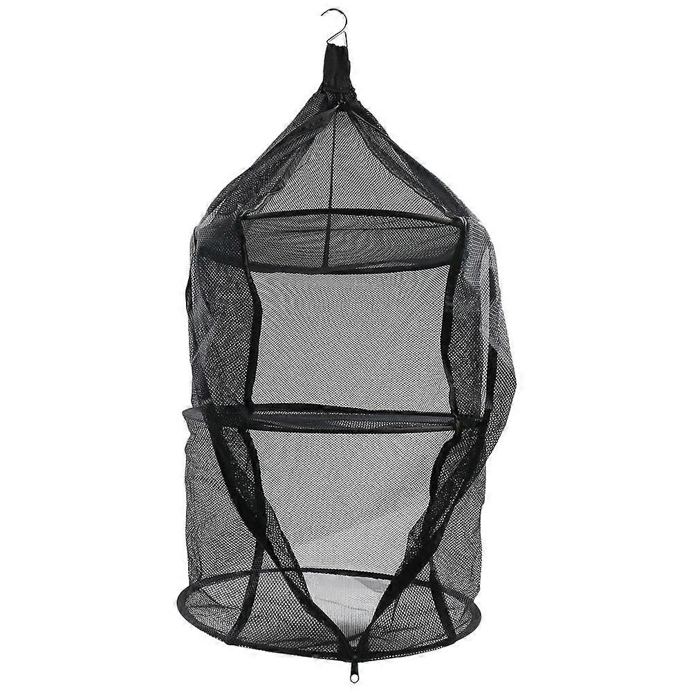 Household Dryer Rack Multi-Function Drying Mesh Black 69X38X38CM Clothes Drying Home Users 1Pack