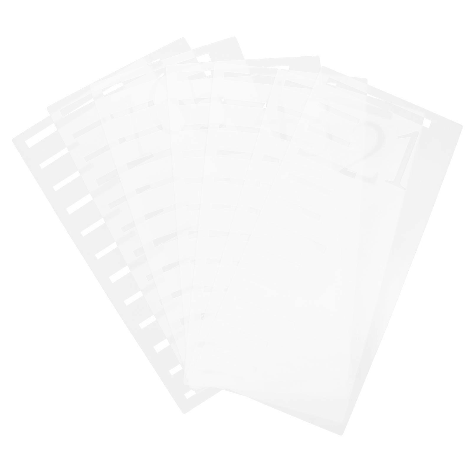 Toddler Height Wall Chart 7Pcs Growth Chart Stencil Designed For Wall Decoration Utilizing Transparent Material 30.5X15Cm
