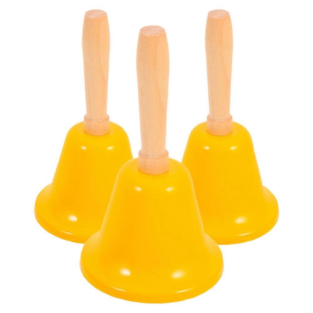 Handheld Call Bells with Handles   Loud Metal Service Bells for Reception, Restaurant, Elderly Care, Events, and Daily Use   Portable Yellow