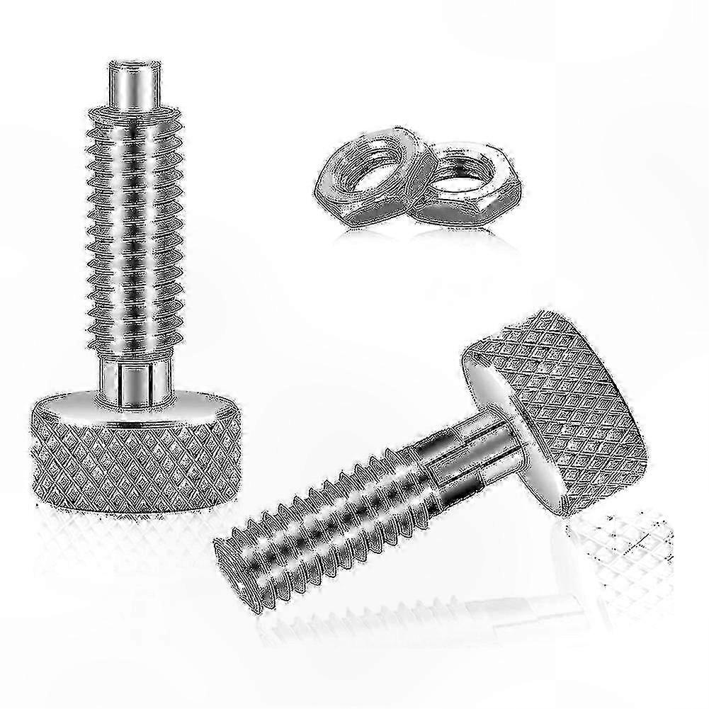 2-Pack Retractable Spring Plunger Lock Pins M6 Size Quick Release for Toolboxes and Rolling Packs Stainless Steel Construction