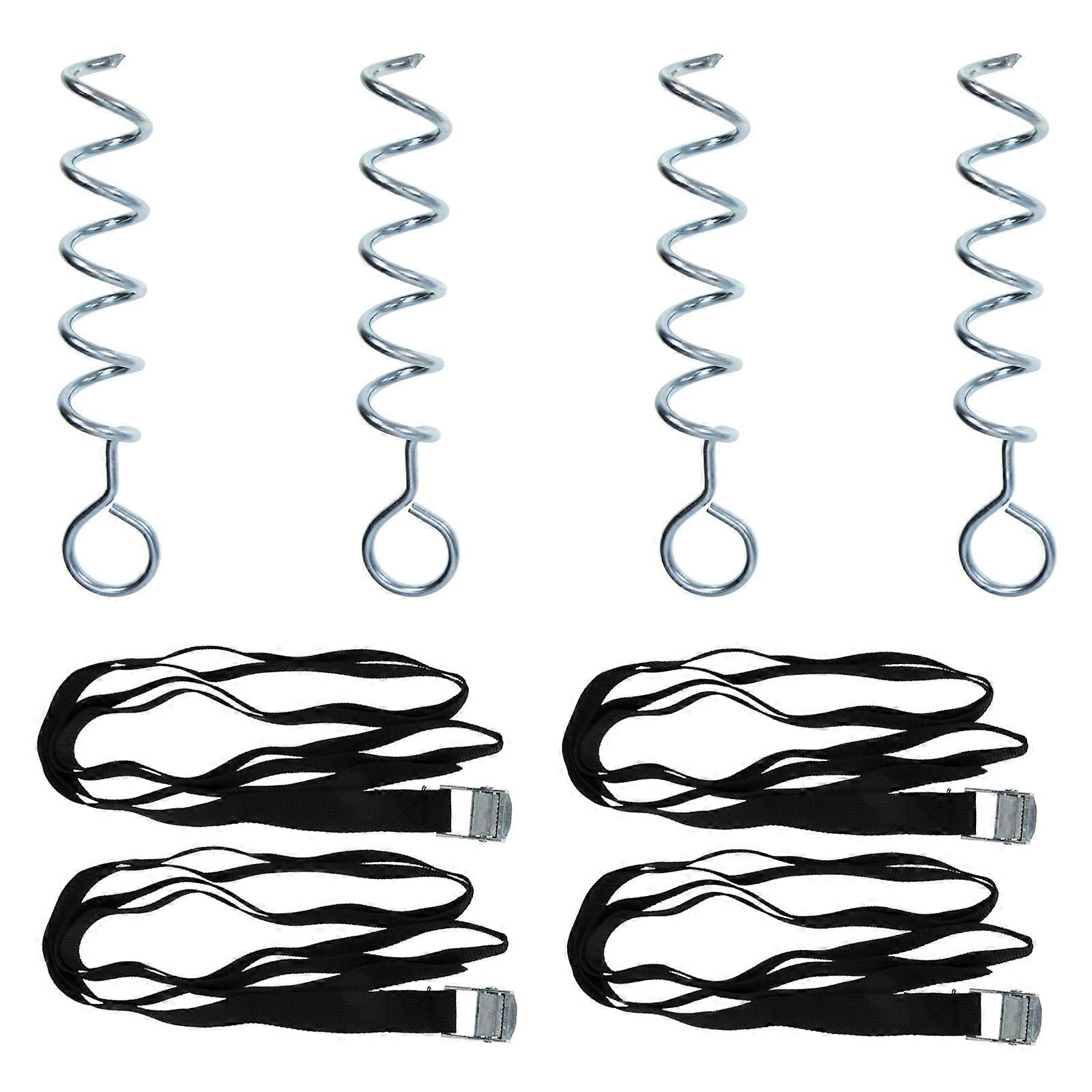 Multi-Purpose Ground Anchors Polyester Material Spiral Shaped For Trampoline And Tent 1Set