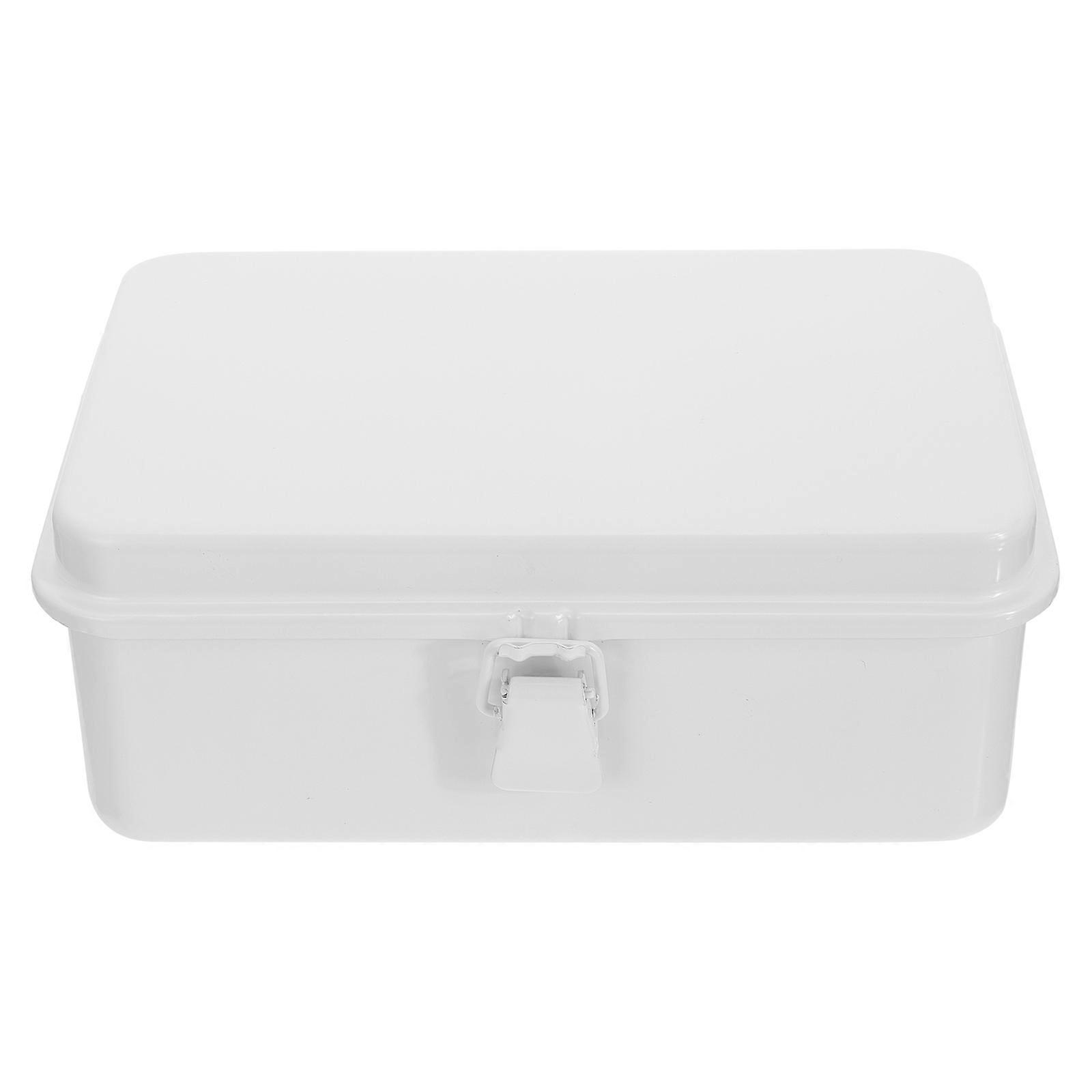 Retro Design Desktop Storage Box Reliable Multipurpose Organizer For Sundries 20x13x8Cm Great For Office Workers 1Pcs