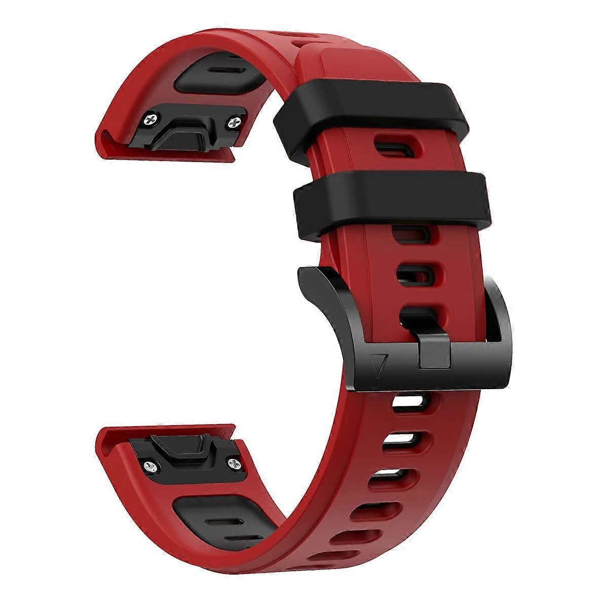 22 x 26 mm Smartwatch Band For Garmin Fenix 7/7X/6/6X Pro, 5X, 5 Plus, Epix - Silicone Quick-Release Strap