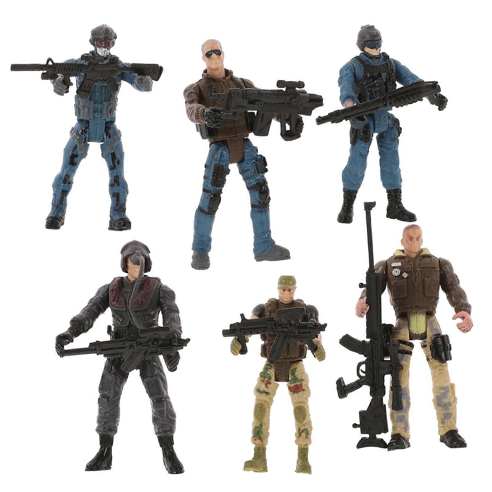 Movable Joint Soldier Action Figures for Games Multi Plastic Toy Soldiers with Detailed Features