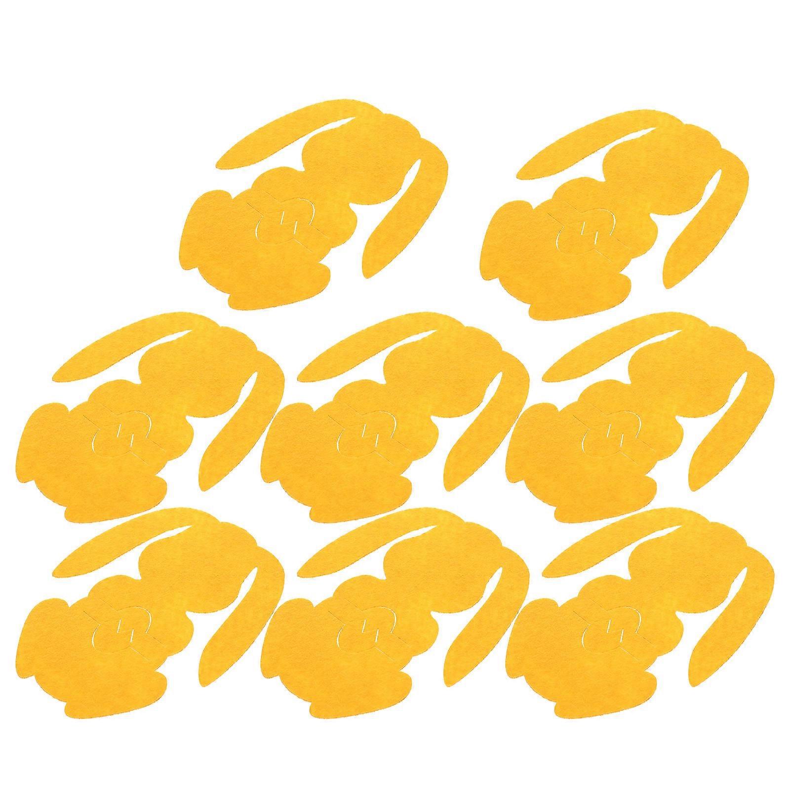 Adorable 8Pcs Storage Cutlery Utensils Holder For Festive Style Parties And Celebrations In Bright Yellow