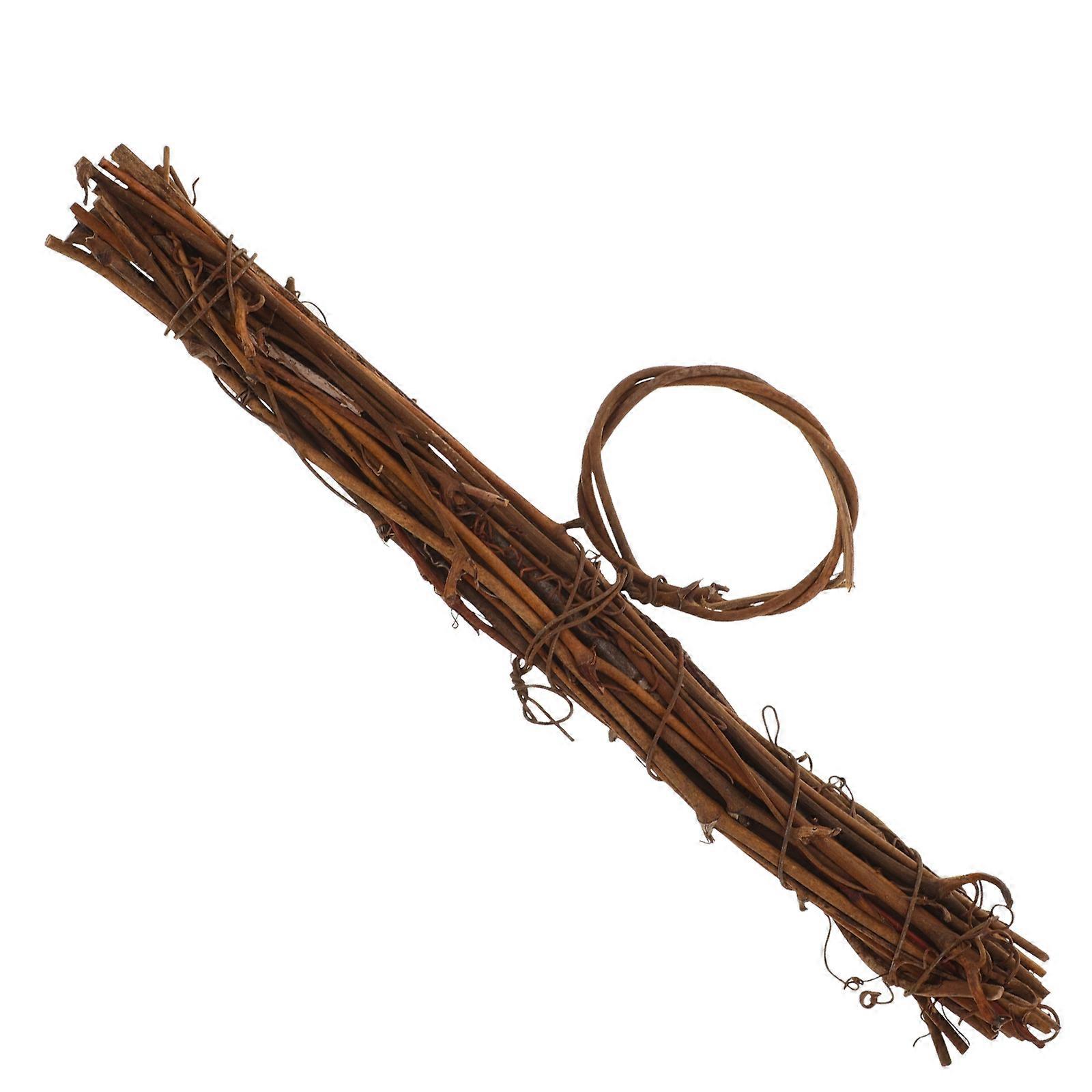 Light Brown Rattan Wreath Frame for Decor with Natural Material and Versatile Use 12.5 Inches