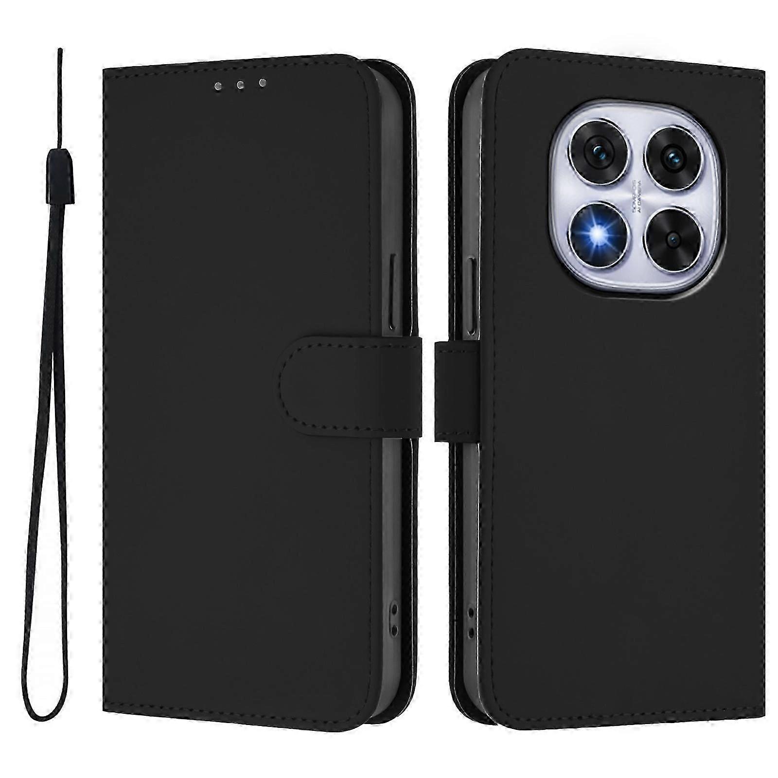 Solid Color PU Case For Redmi Note 14 Pro 5G / 14 Pro+ 5G