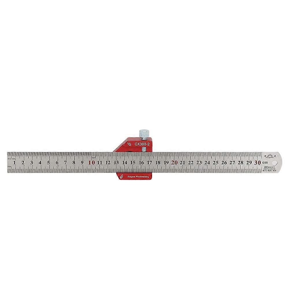 Writing Ruler 300 mm CX300-2 High Precision Aluminium Alloy Measuring Angle Ruler with 0.1 mm Markings