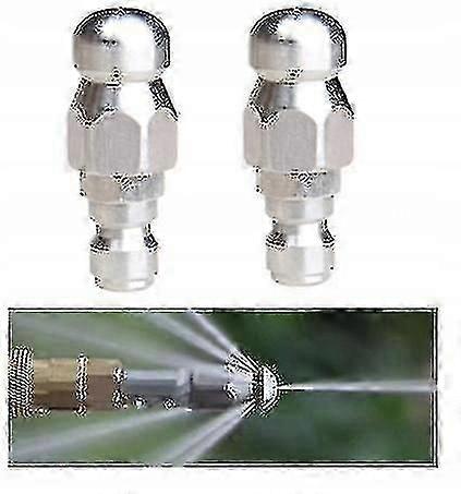 2pcs Karcher Hose Swivel Sewage Nozzle 1/4 Tw