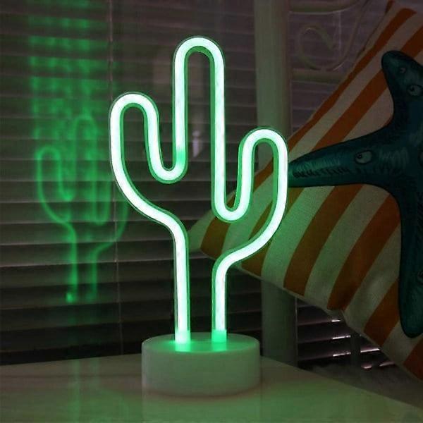 IC Cactus Neon Sign, Decorative LED Neon Battery Powered