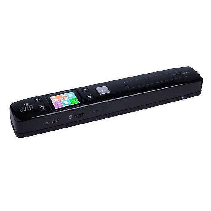 Portable Flatbed Scanner Wifi Windows Mac Os USB Scanner LCD LED Pdf Jpg Black + SD 8GB YONIS