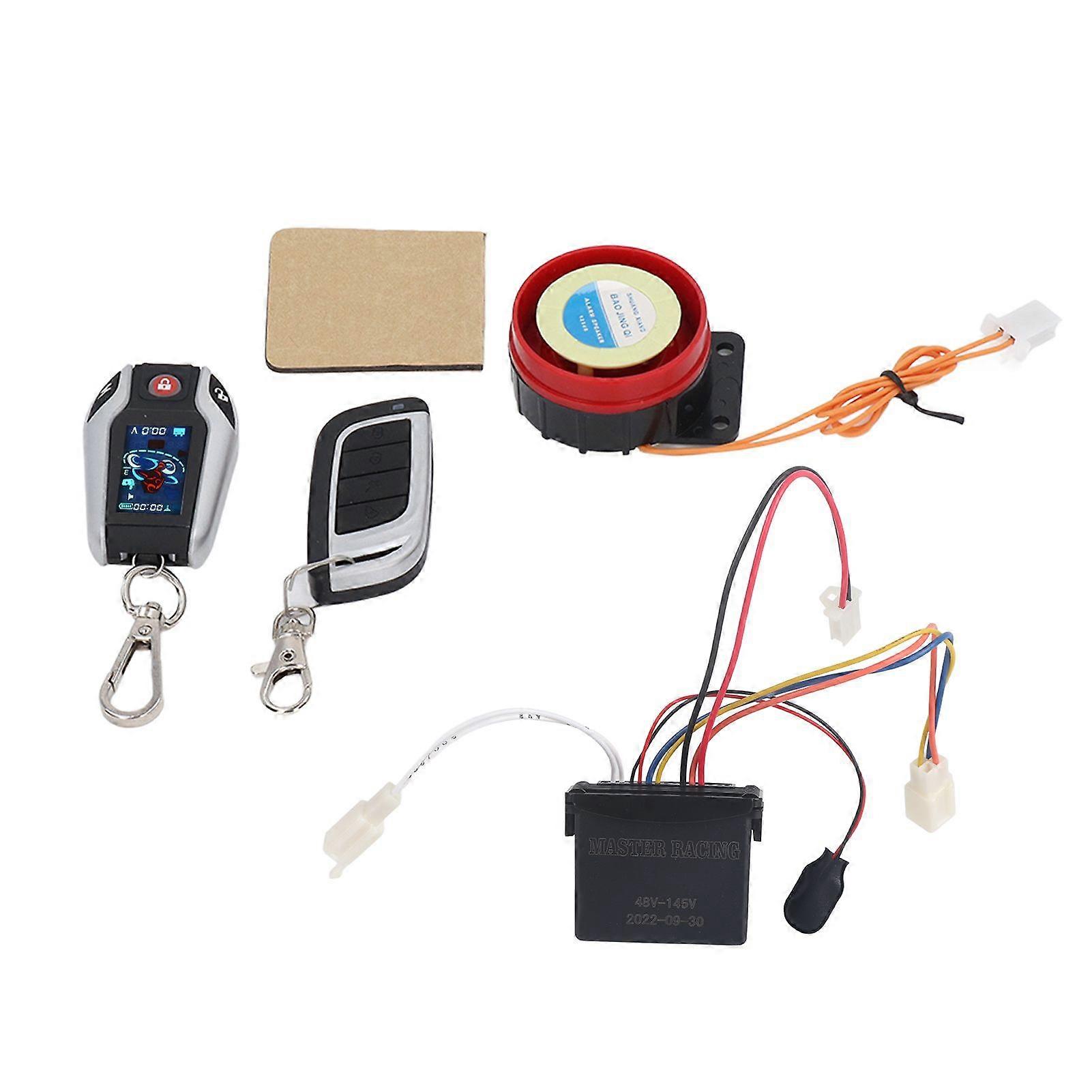 système de sécurité automobile 2 voies universel étanche avec écran LCD