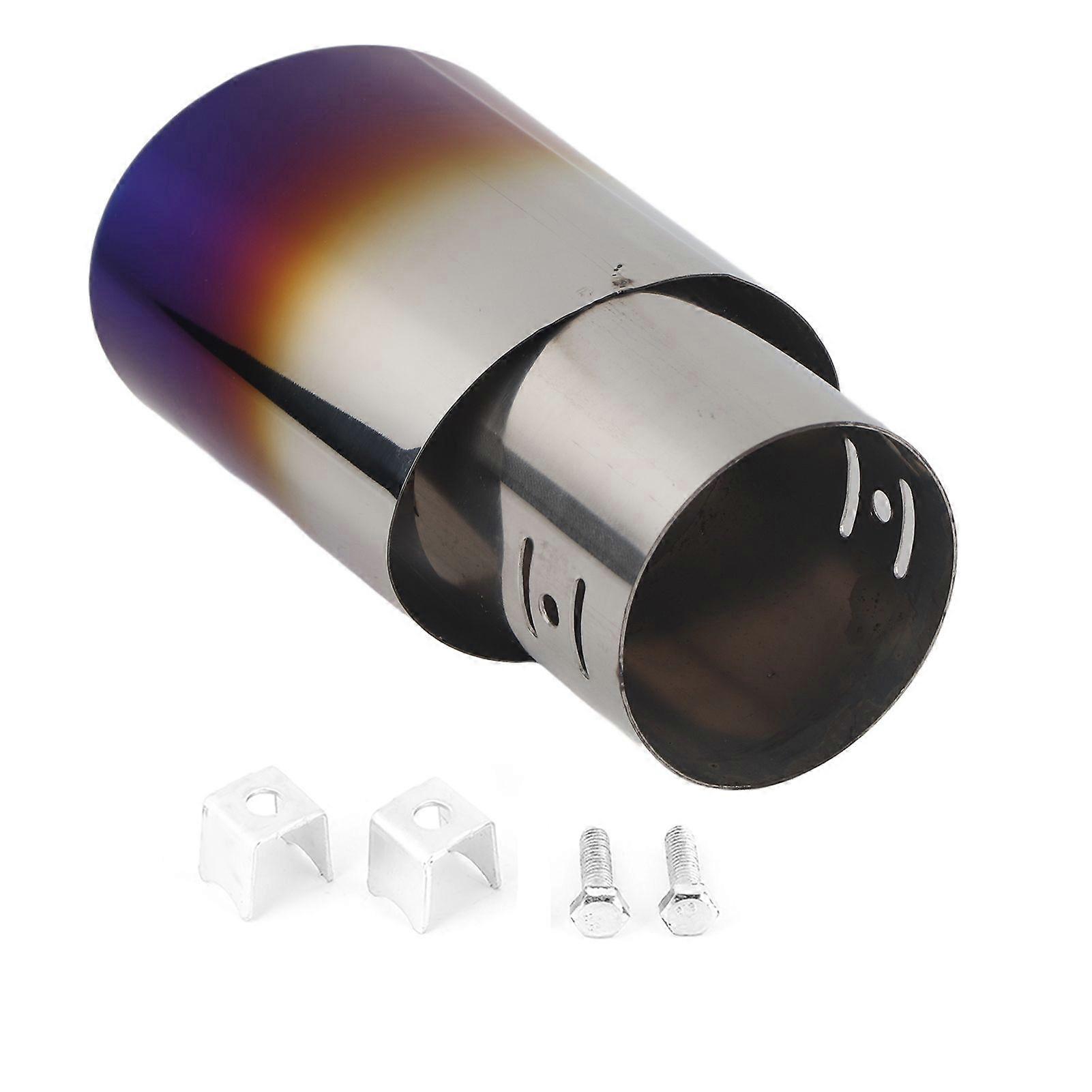 Modified Exhaust Tip Muffler Pipe Stainless Steel 62mm