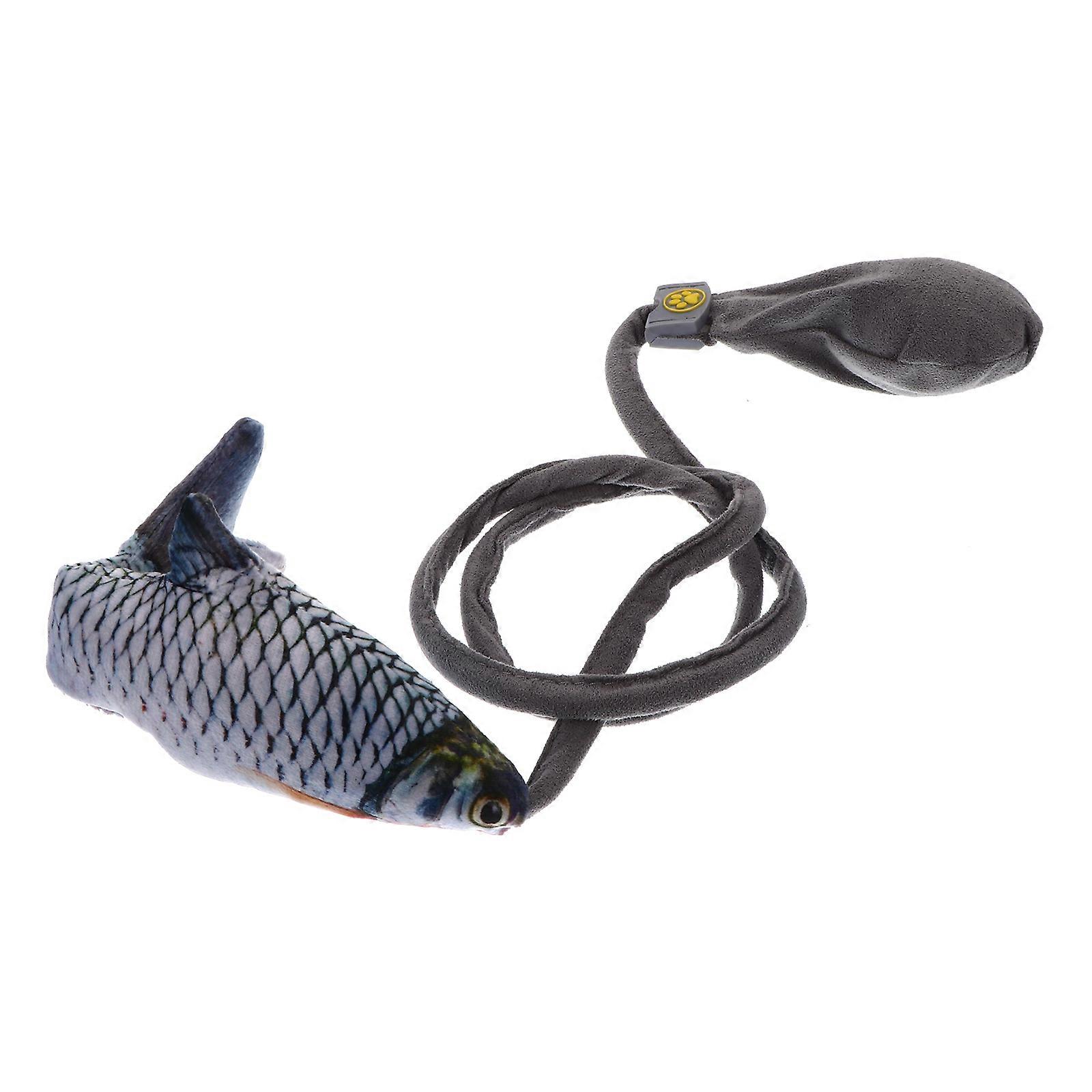 Interactive Plush Fish with Catnip for Indoor Cats – Stimulating Jumping Toy to Encourage Play, Exercise, and Mental Stimulation for Kittens