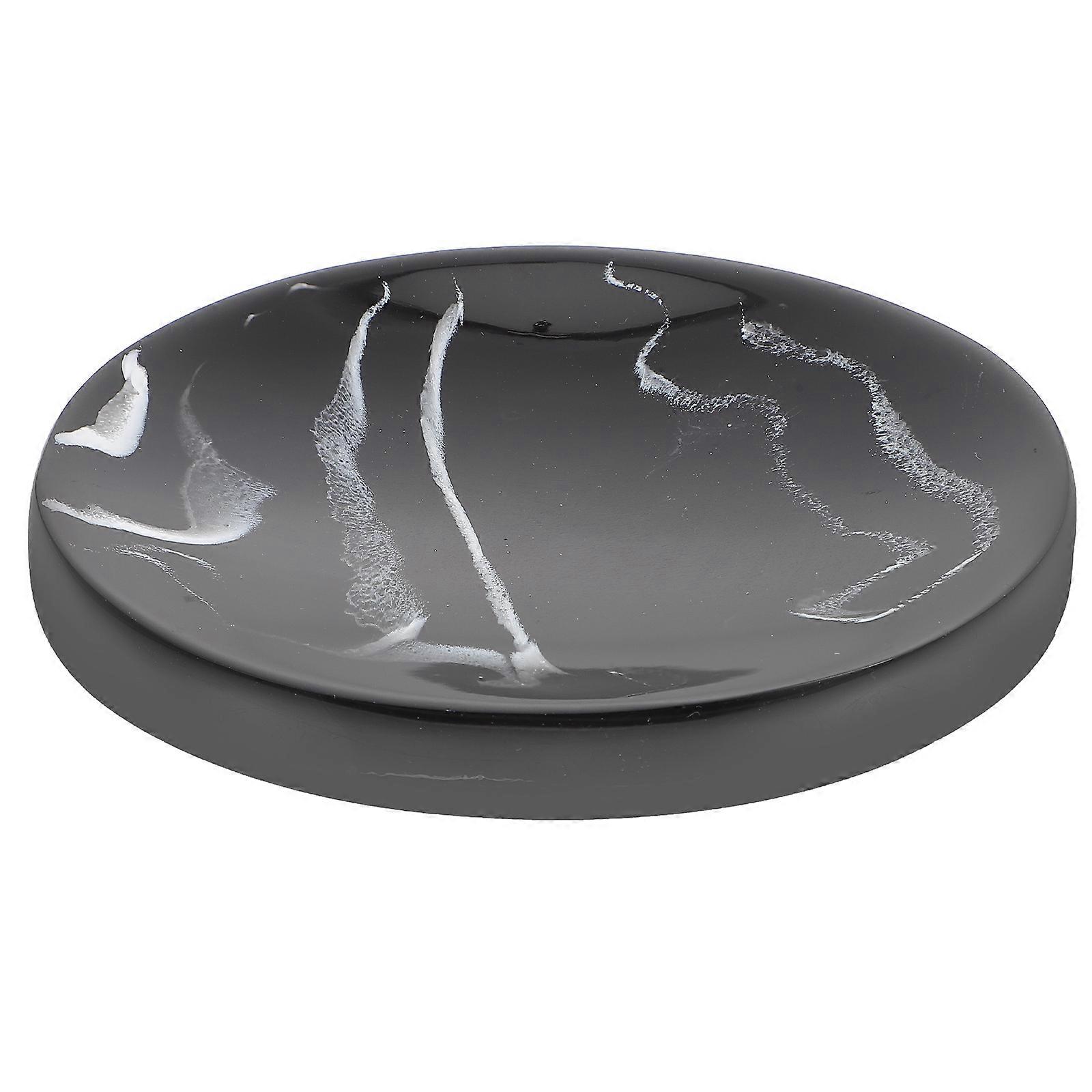 Nordic Style Resin Soap Dish 2pcs Marble Pattern Soap Holder