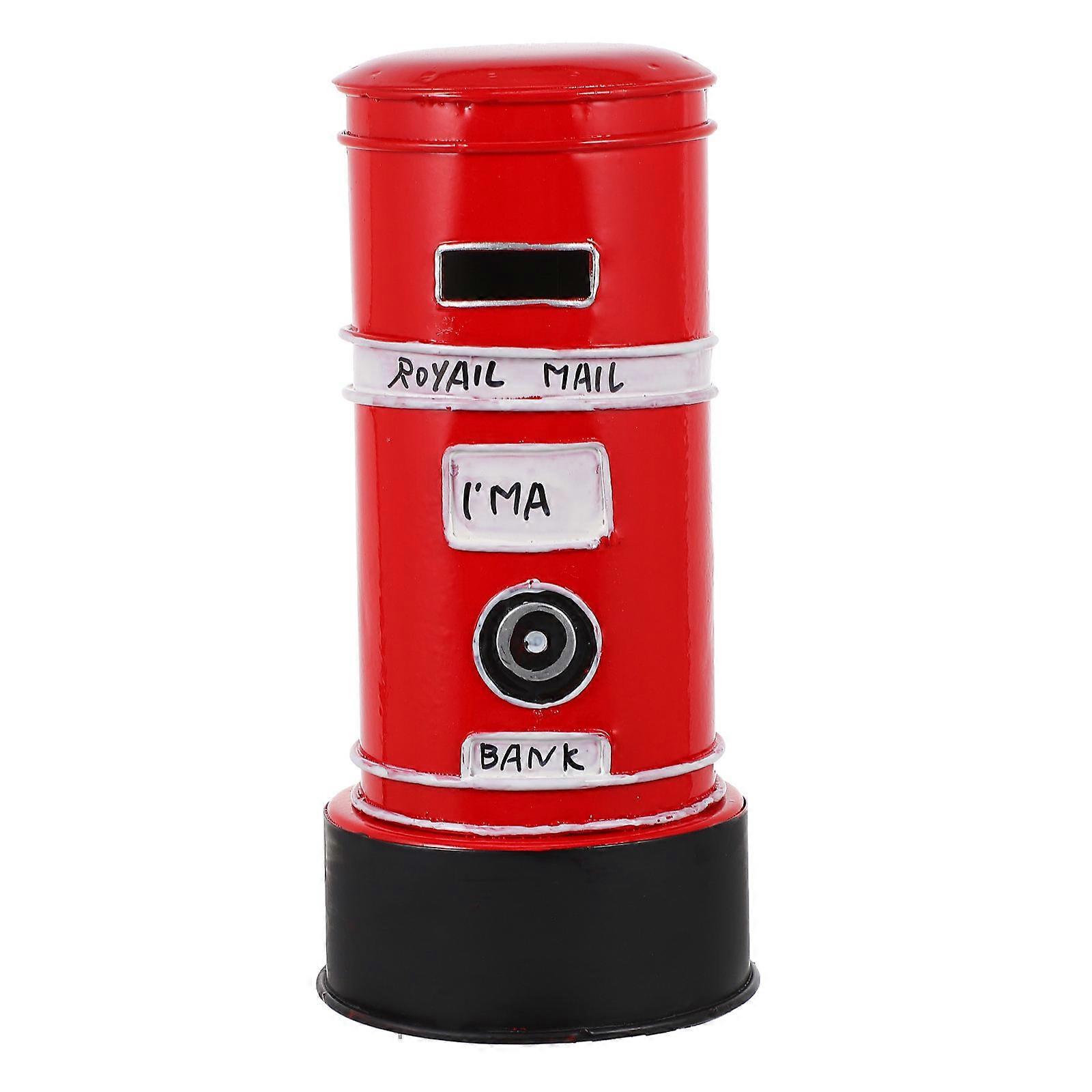 Home Decor Item, Functional Piggy Bank Featuring Posting Box Design for Coin Collection