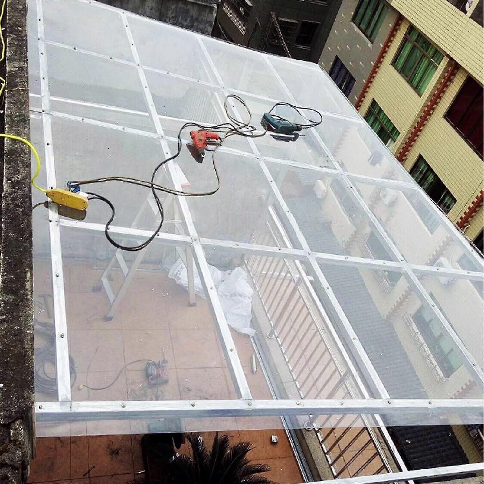 Drivhuspaneler, Gennemsigtig polycarbonat tagplade, Akryl glaspaneler, 1m x 2m