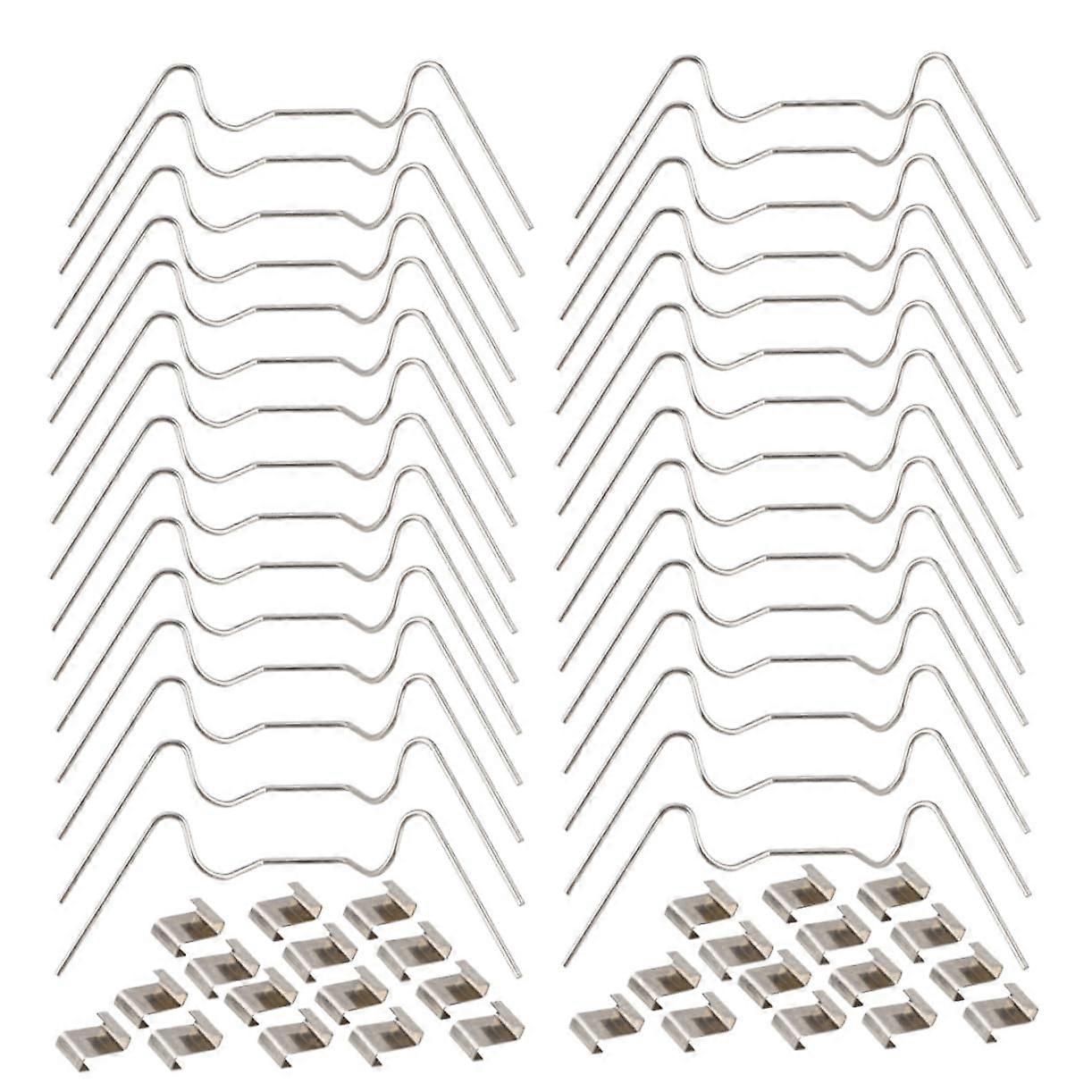 Greenhouse clamps, Zshaped fixing clips for glass panels, rustproof and durable, for garden and agriculture.