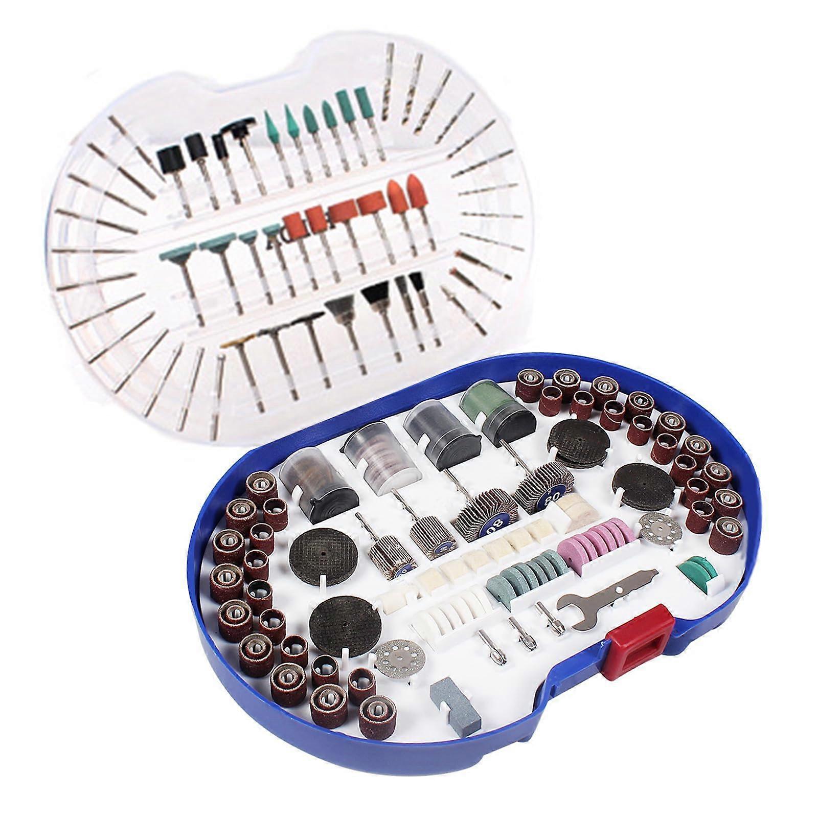 Multipurpose 276piece rotary tool accessory kit with case for easy cutting, grinding, and polishing.