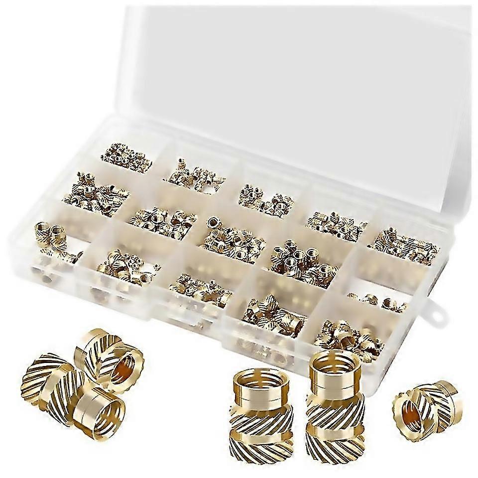 362pcs Nut Inserts M2m3m5m6 Threaded Inserts Heat Set Insert Tool Female Thread Knurled Heat