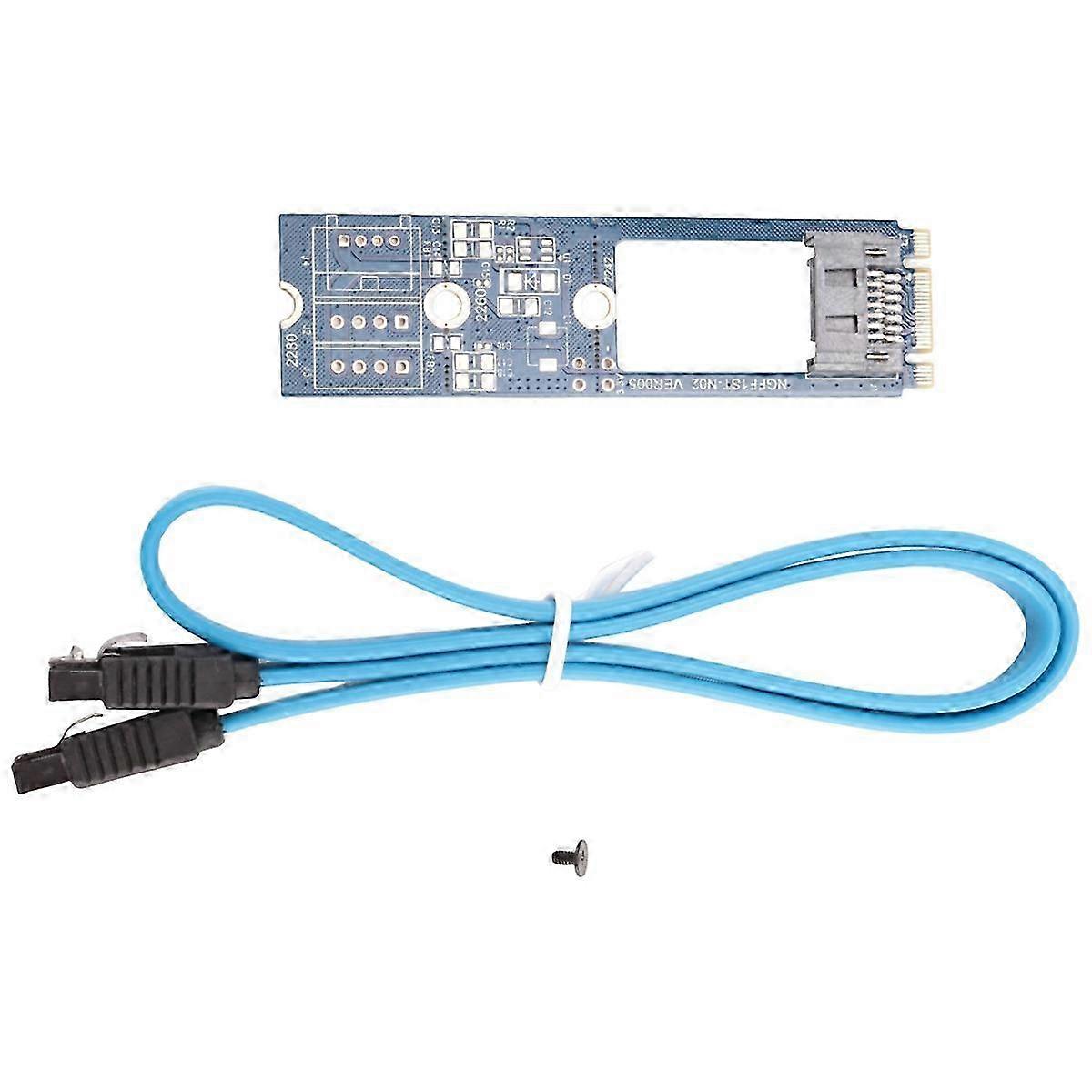 Suitable for M2 SATA Adapter Convert Card B-M KEY M.2 NGFF SATA SSD to 7Pin Adapter Board Card Support 2242 2260-jc