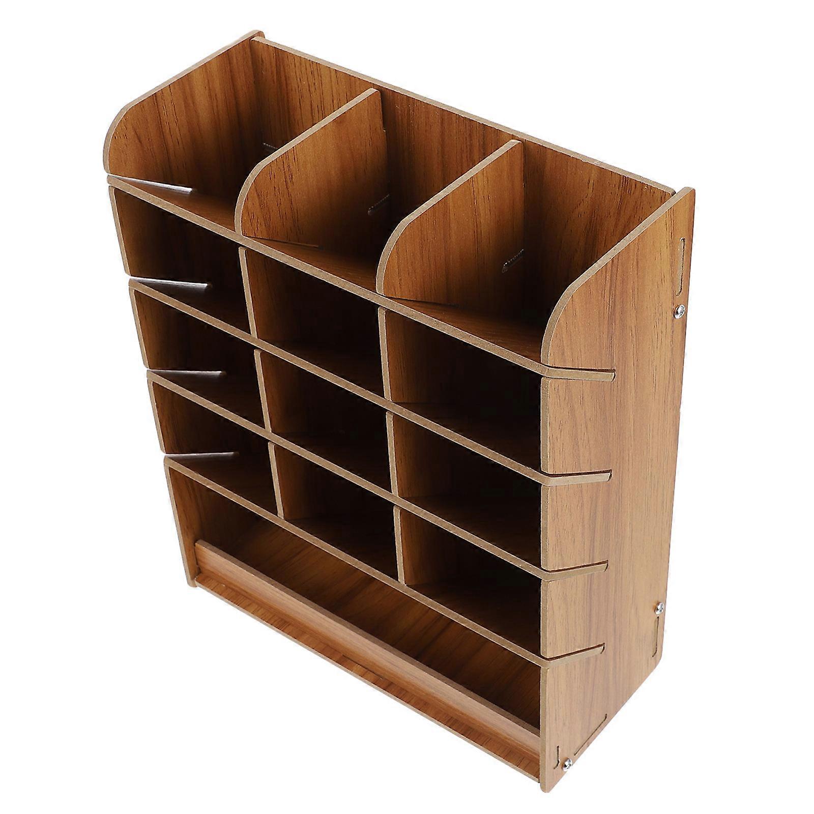 Brown Synthetic Material Pencil Box for Storage with Large Capacity and Smooth Finish 7.5 x 4.2 x 3.1 inches