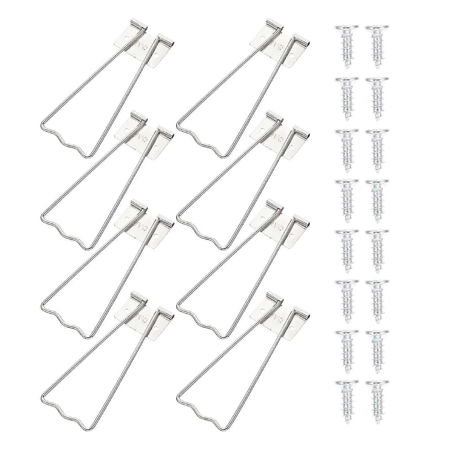 Picture Frame Stands 1 Set Solution For Families Office Use 8 Brackets + 16 Screws Iron Material Display Photo