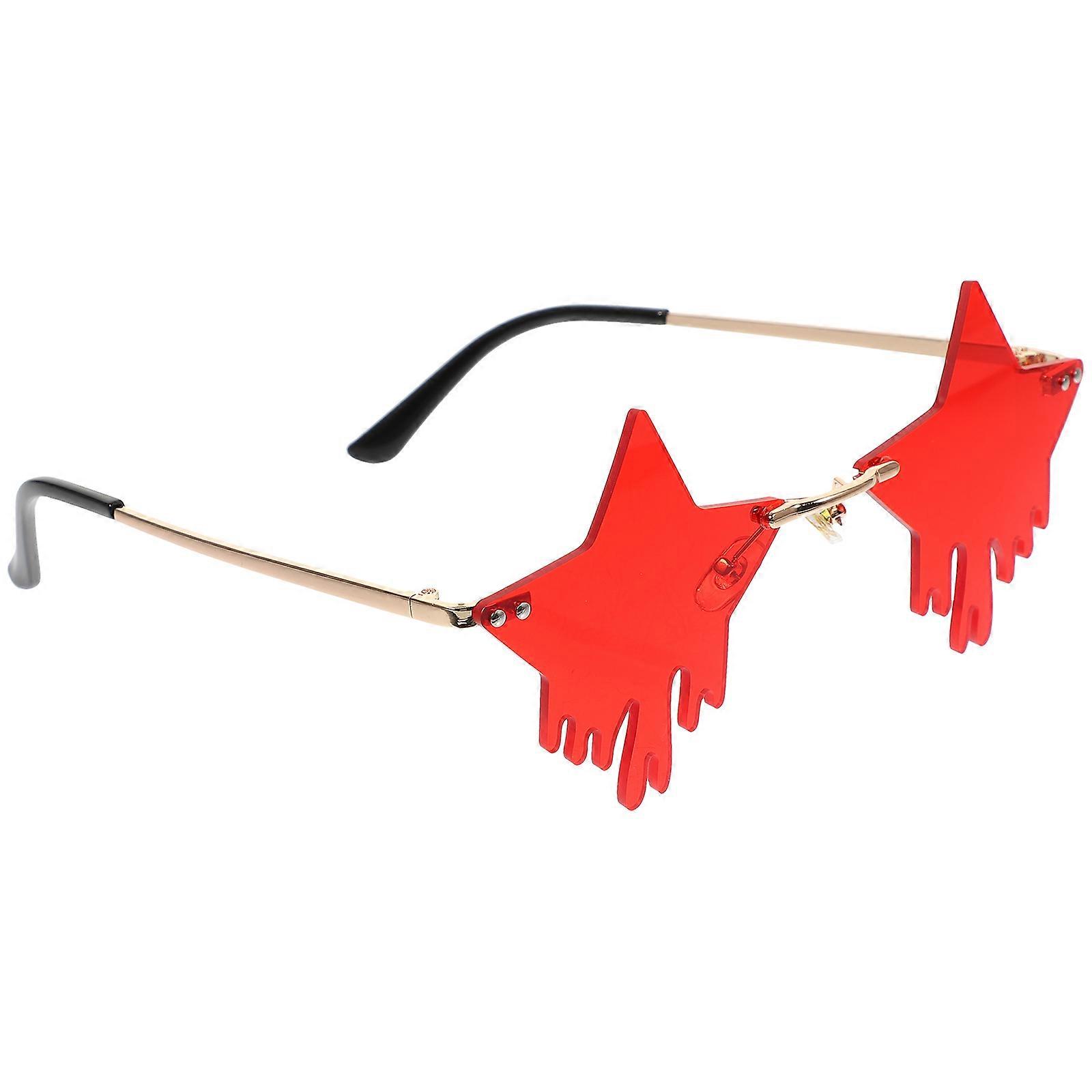 Funny Red PC Sunglasses for Playing Creative Design Strong and Stylish 1 Pair