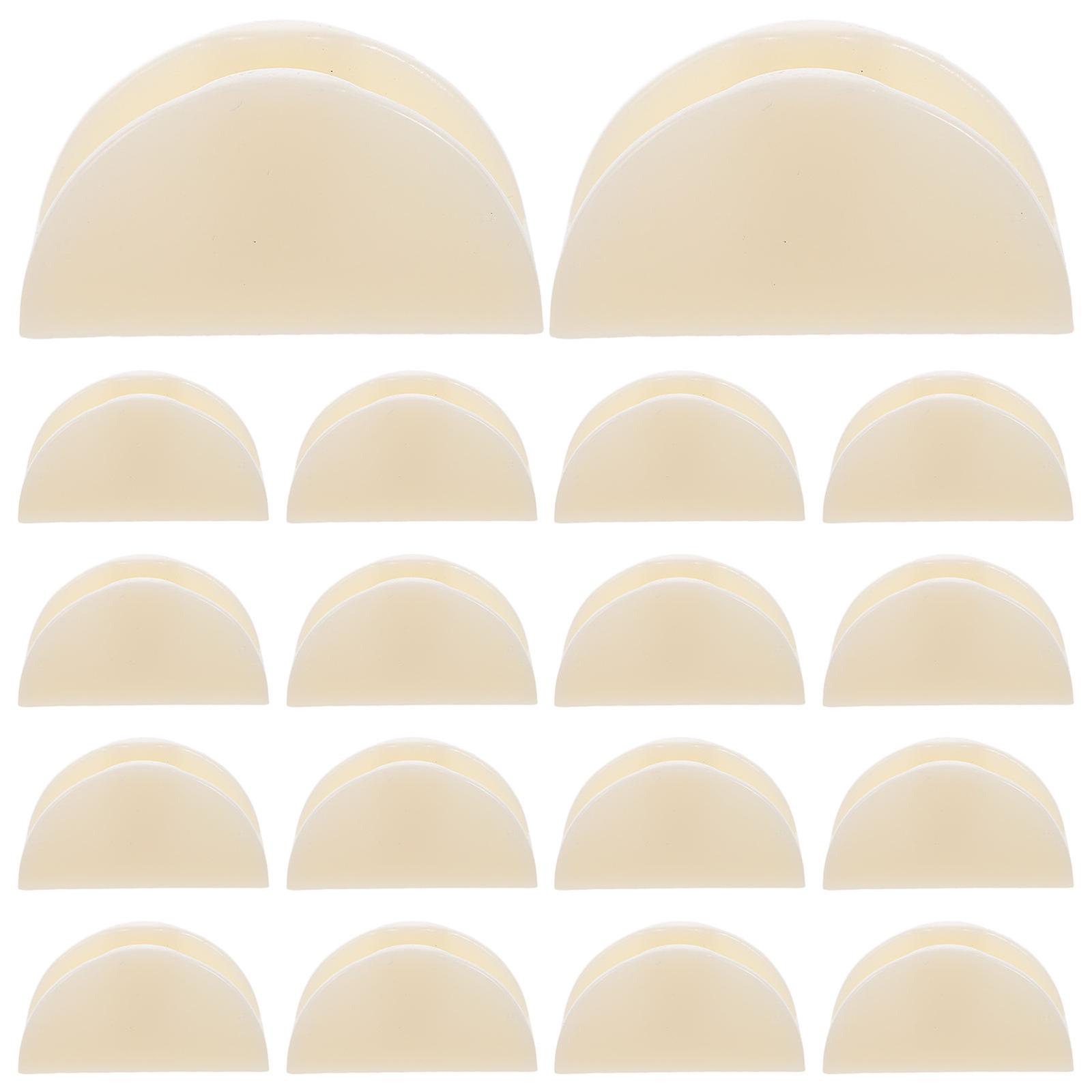 Shower Door Guide Bottom 20Pcs U-Shaped Bathroom Installation Essentials Enhancing Shower Stability Beige Stabilizing Doors