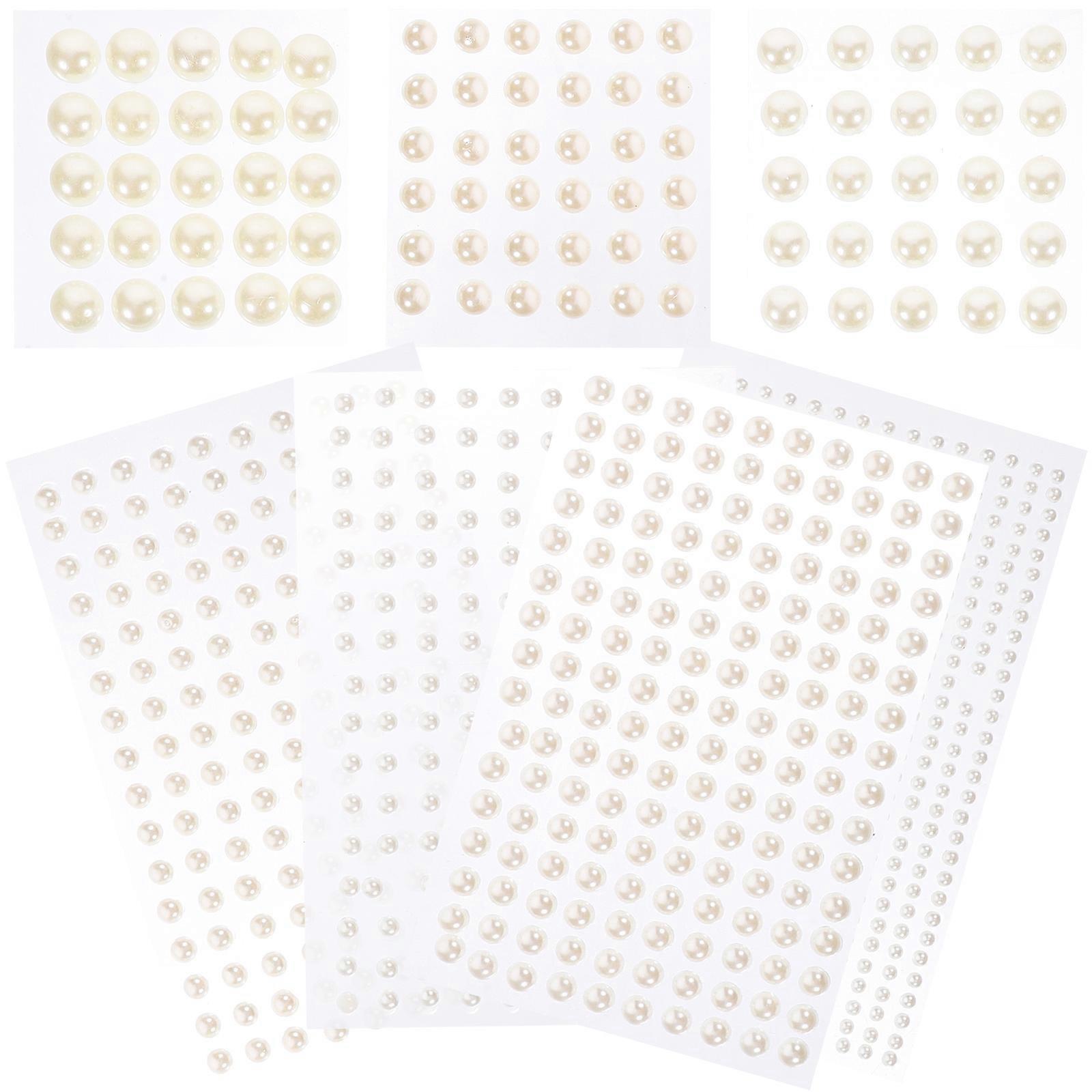 Self Adhesive Pearl Stickers for Crafts and Decoration Assorted Color Safe ABS Material