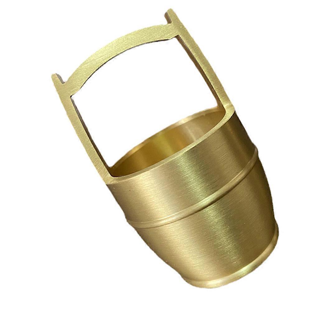 Copper Bucket Decoration For Housewarming Gift In Golden Color With Simple Artistic Design 1Pcs
