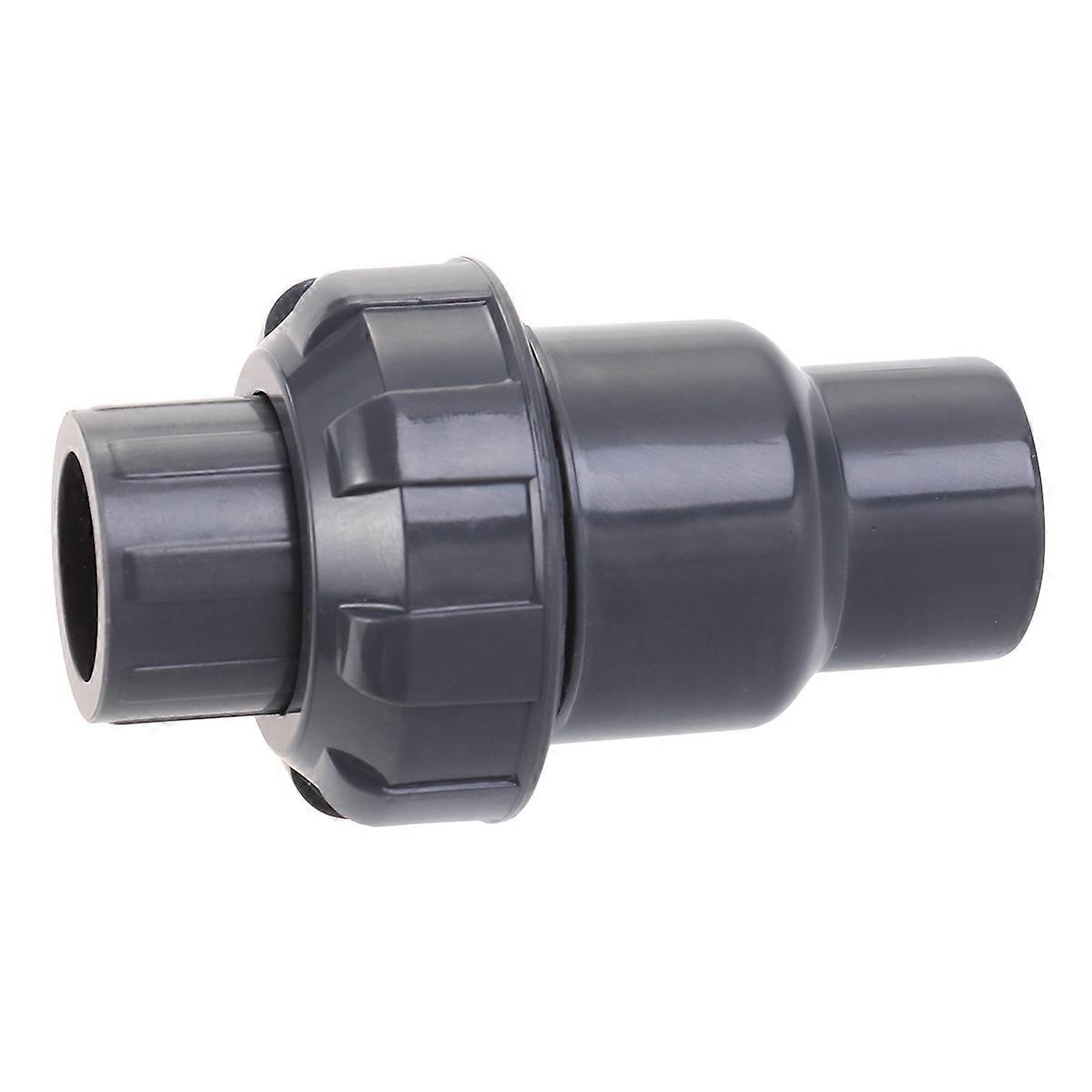 Plastic Ball Check Valve DN15A Diameter 20mm Dark Grey Replacement For Ice Machine Use Meets Drinking 1Pack