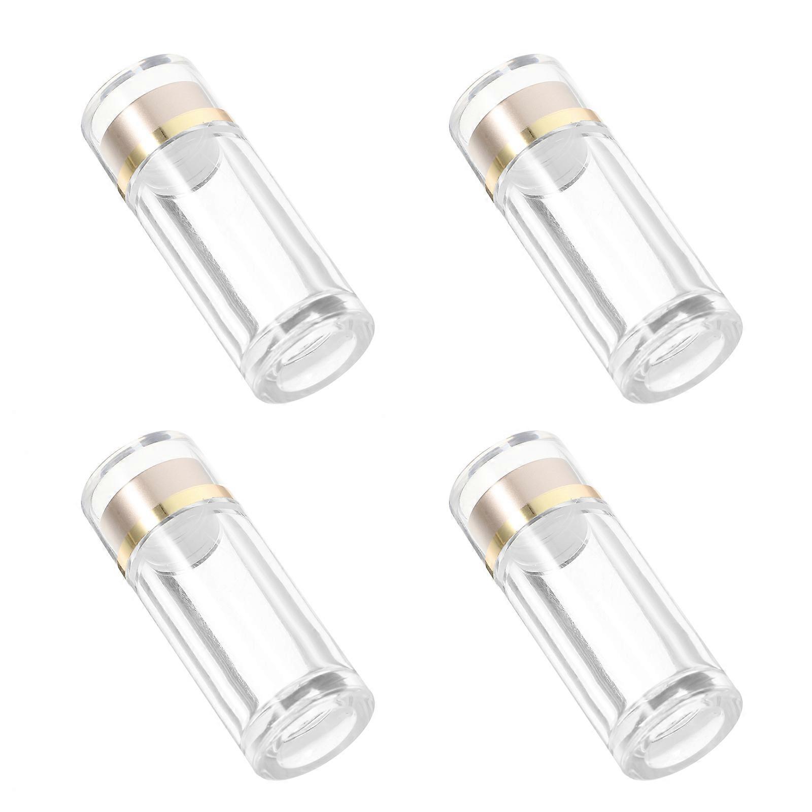 Mini Plastic Bottles with Lids Leakproof for Medicine Samples 4Pcs Set