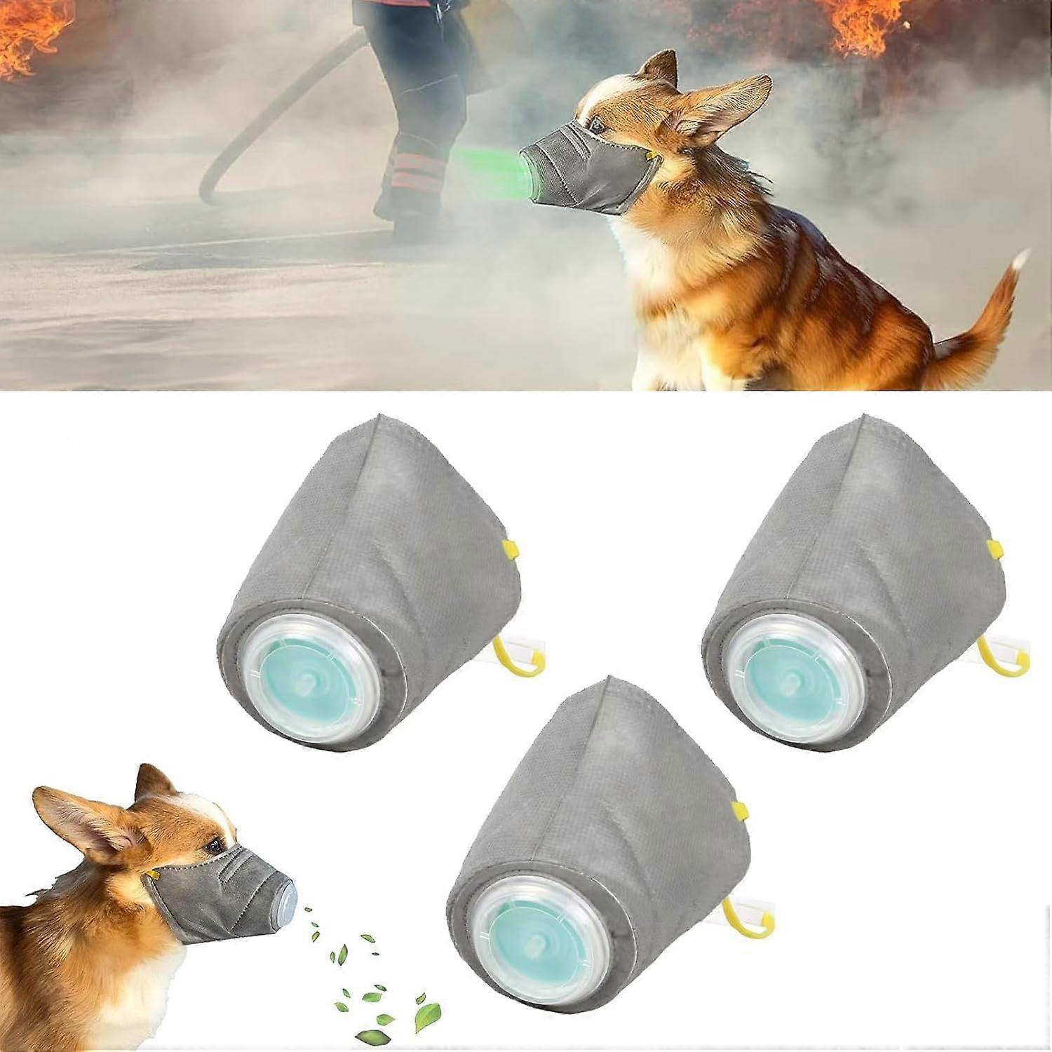 Dog Smoke Mask, Dog Fire Mask, Dog Respirator Mask, Reusable Dog Muzzles, Dog Air Filter Mask for Large Dogs and Small Dogs, Reusable Dog Mask, medium