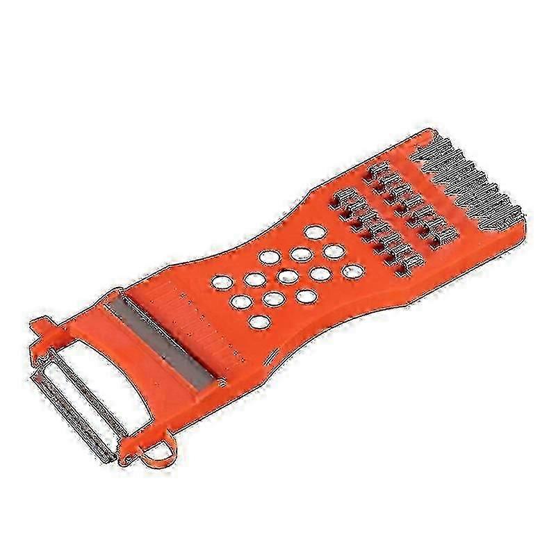Küche Multifunktions-Kunststoffrahmen Gemüse Obst Reibe Slicer Peeler Metallschaber Shredder Carving Tool