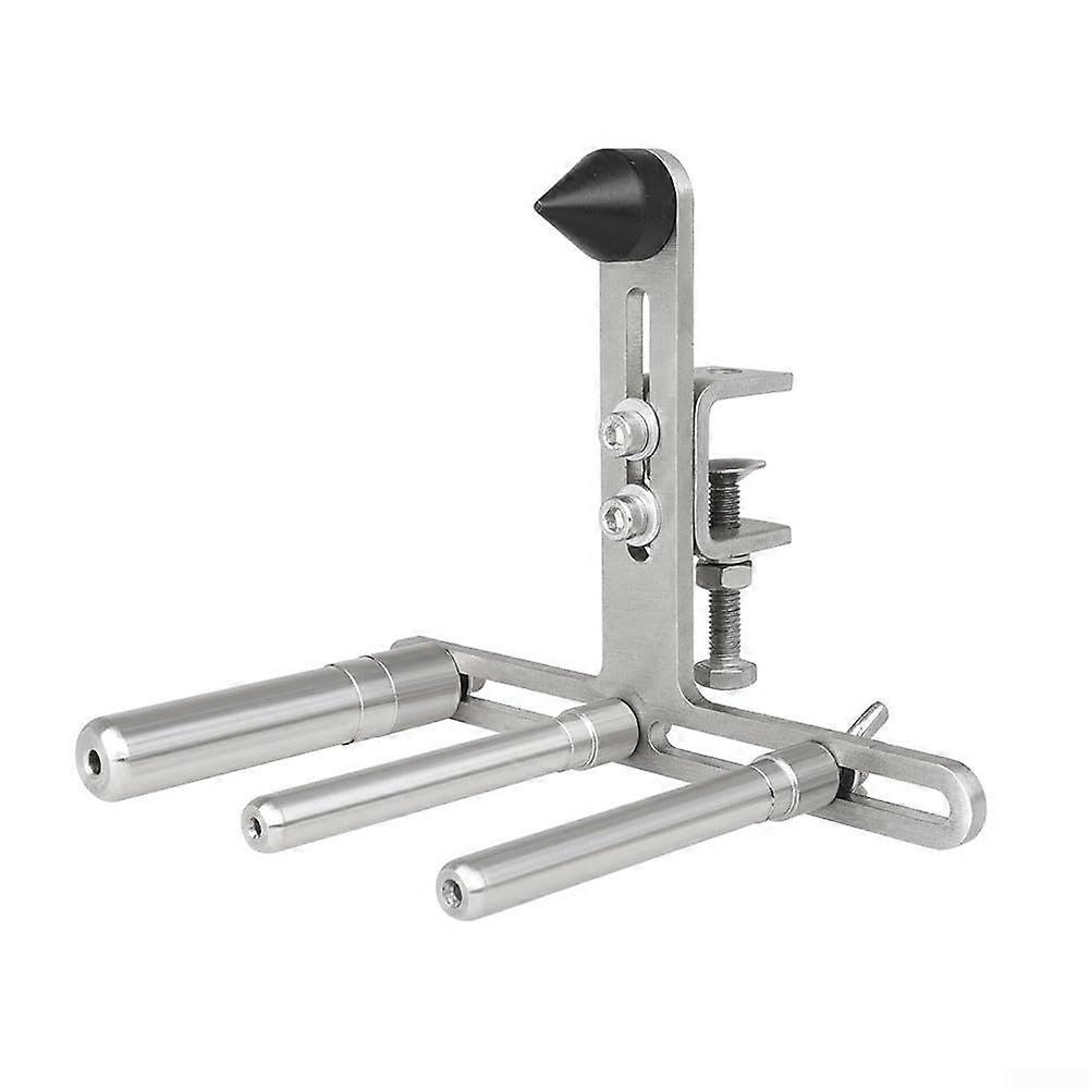 Adjustable support stand for trumpet polishing tubes with versatile bracing functions