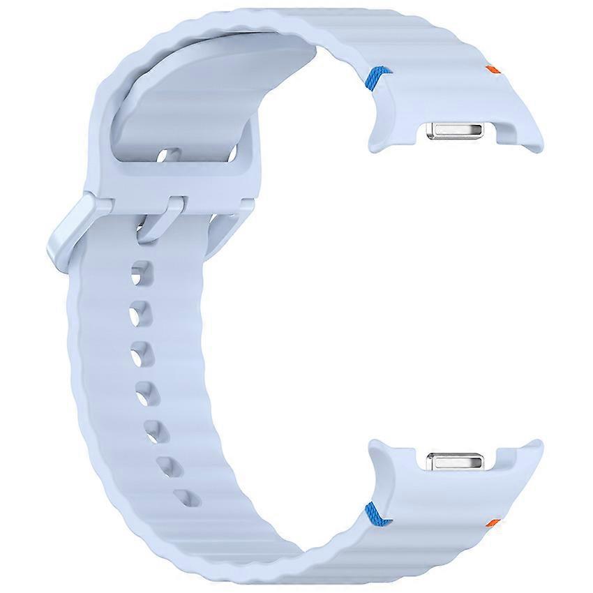 Watch Strap Watch Band Wave-Stitched for Samsung Galaxy Watch8/Watch8 Classic Cloud Water Blue