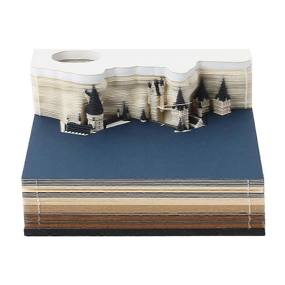 Memo Pads Calendar 2026 Magical Desk Carving Xmas Notepad