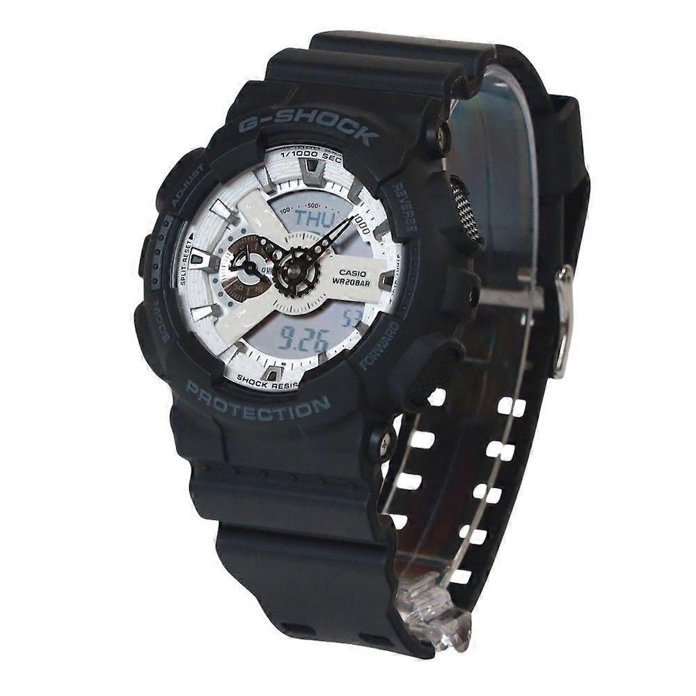 Casio G-Shock Analog Digital Resin Strap White Dial Quartz GA-110WD-1A 200M Herrenuhr