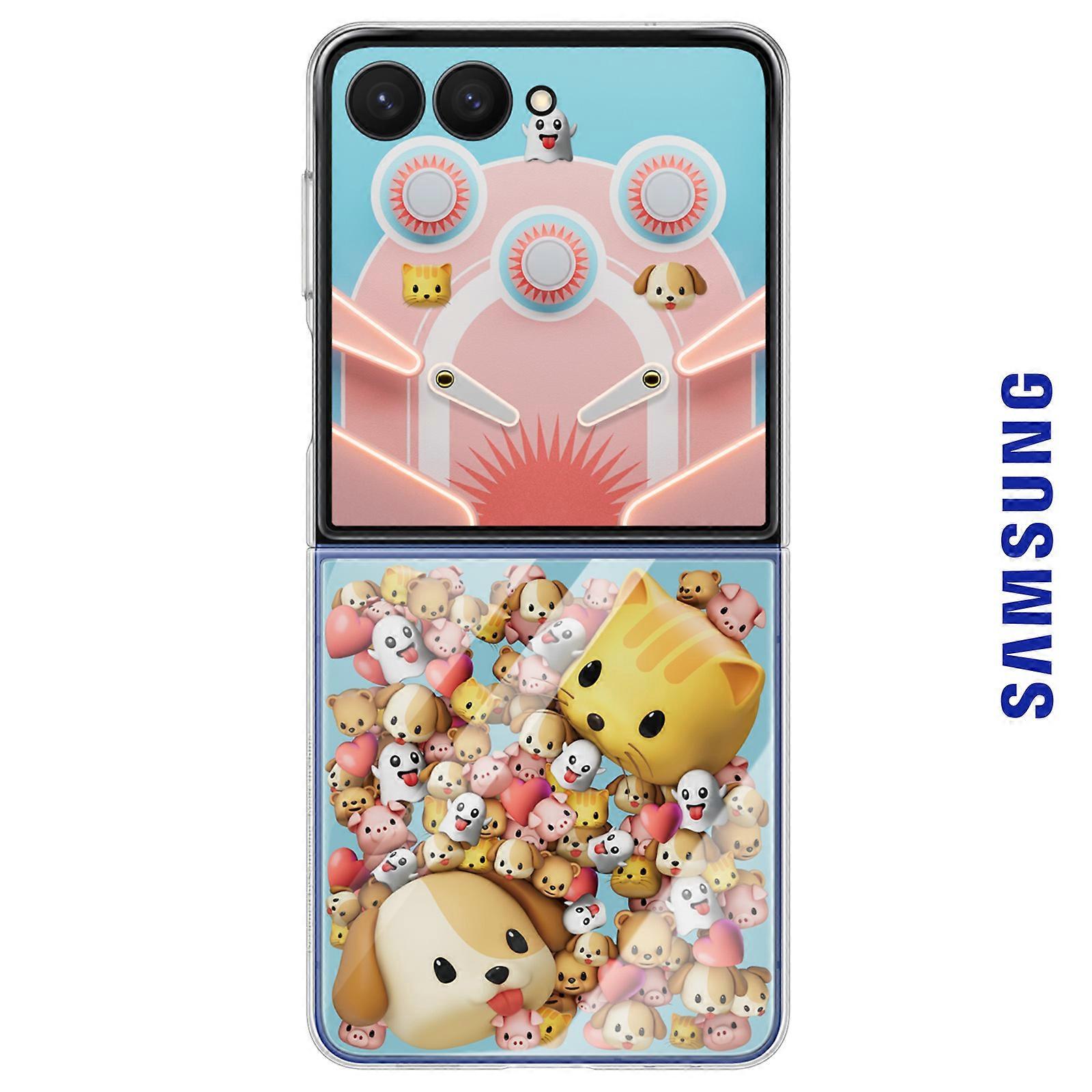 LED Galaxy Z Flip 7 Originele Flipsuit Case NFC-kaart Dynamisch Rigide Effect, Sienna