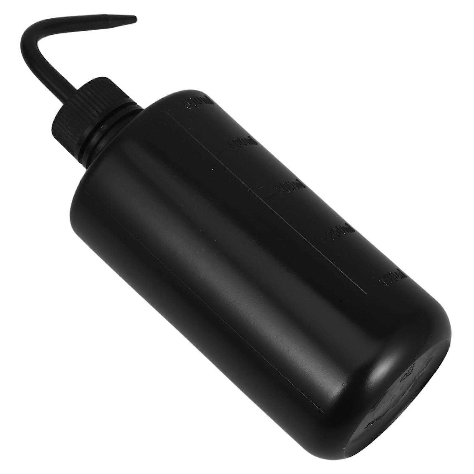 Efficient Plant Watering Bottle 2pcs with Curve Spout and Squeeze Pump for Tattoo Cleaning and Hair Lotion Applications